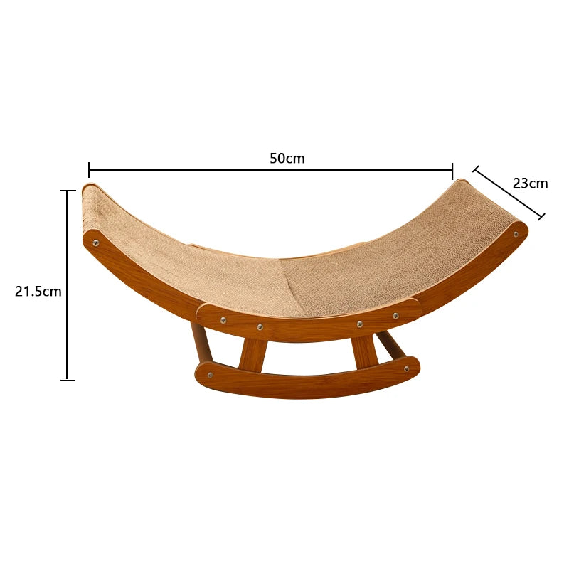 Corrugated Cat Scratcher Wear-Resistant Cat Lounge Bed Grinding Claw Toys for Cats Wooden Cat Scratch Board Pet Supplies