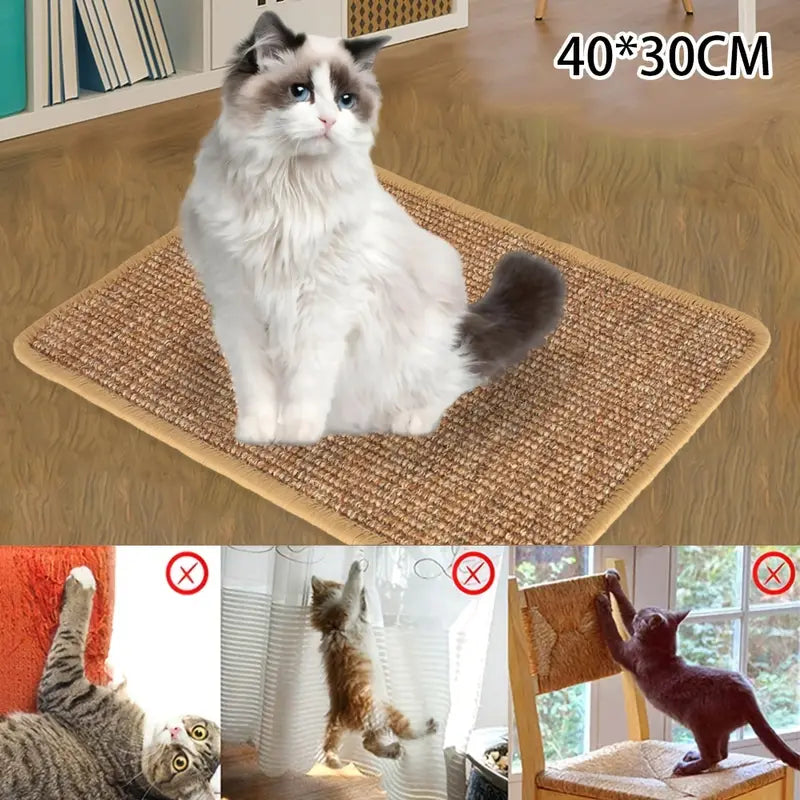 Premium Natural Sisal Cat Scratcher Mat: Durable Protection for Your Furniture-4