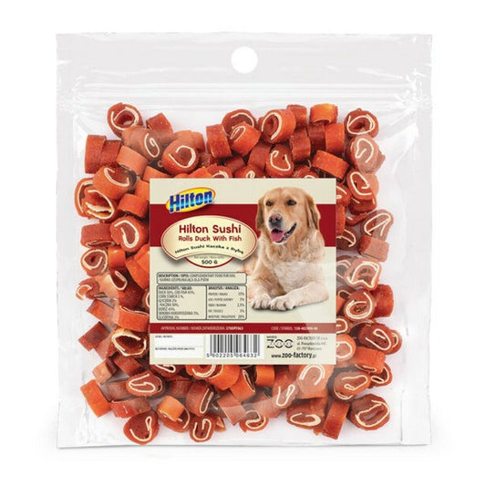 Dog Snack Hilton Sushi Rolls Duck Cod 500 g-0