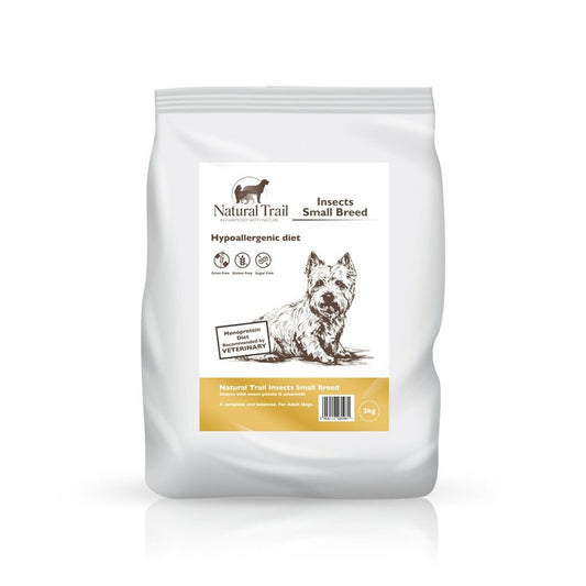 Fodder NATURAL TRAIL Insect Small Breed Dieta Hipoalergénica 1,5 Kg-0