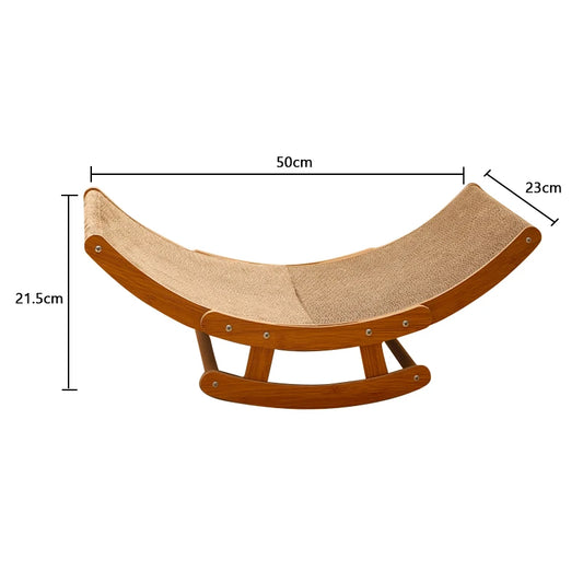 Corrugated Cat Scratcher Wear-Resistant Cat Lounge Bed Grinding Claw Toys for Cats Wooden Cat Scratch Board Pet Supplies